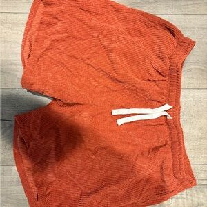 Corduroy Drawstring Shorts in Rust Orange. Men’s size large ( target brand)